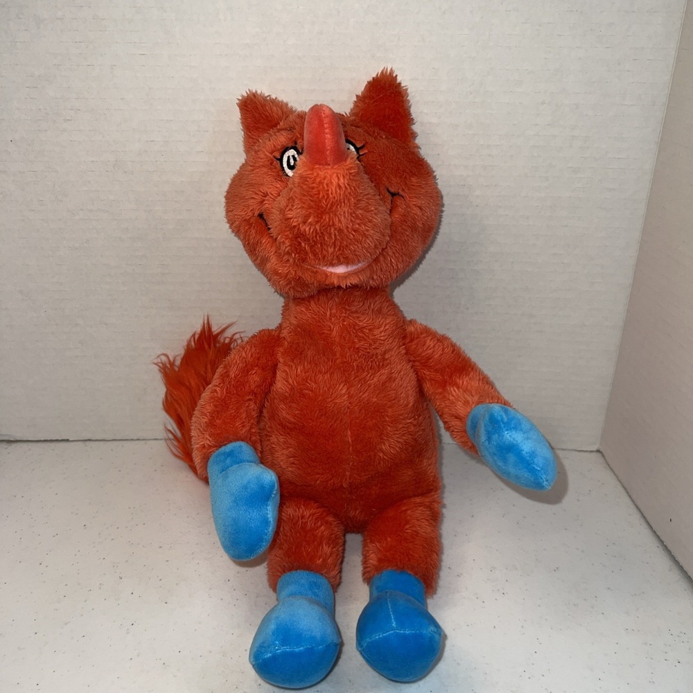 Dr. Seuss FOX IN SOCKS 15" Red Plush Soft Stuffed Animal Toy Kohls Cares